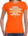 Bellatio Decorations Oranje fan t-shirt voor dames - de enige echte bondscoach - Holland / Nederland supporter - EK/ WK shirt / outfit XXL