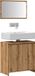 Maison Exclusive - Ensemble de meubles de salle de bain 2 pièces en bois composite chêne Artisan