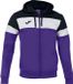 Joma Crew IV Jas Met Kap Heren - Paars / Zwart / Wit | Maat: 2XL