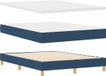 vidaXL Boxspringbed met matras en hoofdbord, blauw, 190 x 140 cm, stof