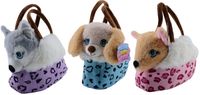 Johntoy Schattige hond in handtas