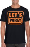 Bellatio Decorations Verkleed shirt voor heren - zwart - glitter - M