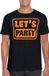 Bellatio Decorations Verkleed shirt voor heren - zwart - glitter - M