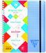 Clairefontaine 328775C Collectie Linicolor Pak met 5 Proactiv'Book Notitieboekjes - A5+ (16×21 cm) - 160 Afscheurbare Pagina’s Kleine Ruitjes met Kantlijn - Wit Papier 90 g - Transparante Polypro Omslag - Willekeurige Kleuren