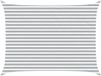 vidaXL Zonneschaduw Lichtgrijs en wit 4 x 3 m 100% Polyester Oxford
