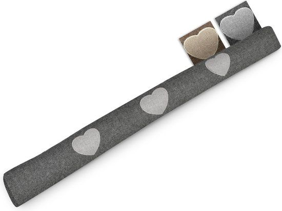Beautissu Tochtstopper Deur Tuuli HR - 8 x 100 cm – Tochthond Antracite