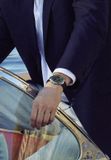 Timex Q Timex Continental Chronograph Quartz Chronograaf Horloge Zwart En Zilverkleurig Kast Gemaakt Van 100% Roestvrij Staal En Een Armband Van 100% Siliconen 40 TW2Y56100AJ