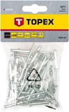 Topex GTX Poland Popnagels 4,8 x 28 mm 50 Stuks Aluminium