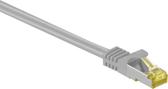 Wentronic 91621 - Cat 7 STP-kabel - RJ45 - 5 m - Grijs - 10 stuks