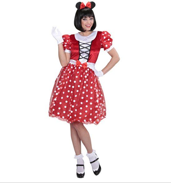 Widmann Mickey & Minnie Mouse Kostuum Piep Het Muisje Vrouw Small Carnaval kostuum Verkleedkleding