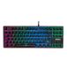 SPYCO Challenge KE-112, Mechanish Gametoetsenbord, Italiaanse opstelling, Instelbare RGB-ledachtergrondverlichting, 87 toetsen afdekking ABS, Bruine Outemu-switches, configuratie Anti-Ghosting-toetsen