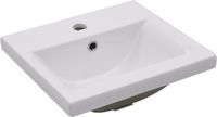 vidaXL Inbouwwastafel 42x39x18 cm Keramiek Wit