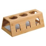 KESPER 58650-13 flessenhouder 32 x 17,5 x 12 cm met uitschuifbare lekbak (bamboe)