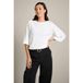 LOLALIZA top met broderie - ecru