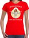 Bellatio Decorations Hallelujah its me im back Kerstshirt / Kerst t-shirt rood voor dames - Kerstkleding / Christmas outfit M