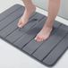 Homaxy Memory Foam Badkamer Badmatten Absorberende Antislip Badmat Wasbare Badmat - 51 x 76 cm, Donkergrijs