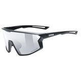 uvex skyryse V Sportbril voor volwassenen - black matt/litemirror silver
