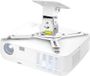 Support de projecteur universel, rotatif à 360°, inclinable à 20°, convient aux projecteurs jusqu'à 10 kg, blanc