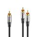 sonero S-AC900-030 audio kabel 3 m RCA 2 x RCA Zwart