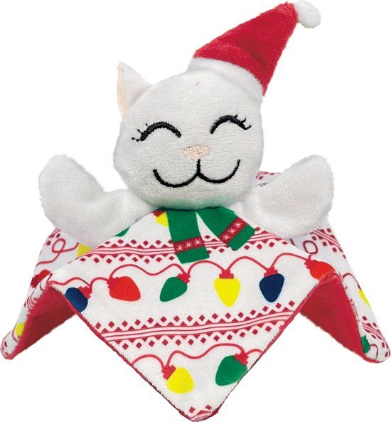 KONG Holiday kerst Crackles Santa Kitty