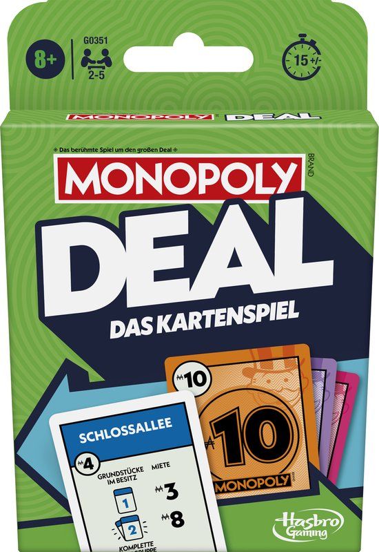 Hasbro Monopoly Deal Kartenspiel.