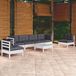 Prolenta Maison Exclusive - 7-delige loungeset voor de tuin met kussens, gemaakt van massief grenenhout