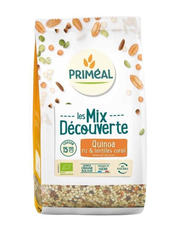 Primeal Mix van quinoa rijst me rode linzen bio 400G