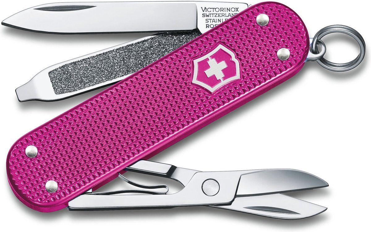 Victorinox Classic Alox Colors Zakmes - Flamingo Party - 5 Functies