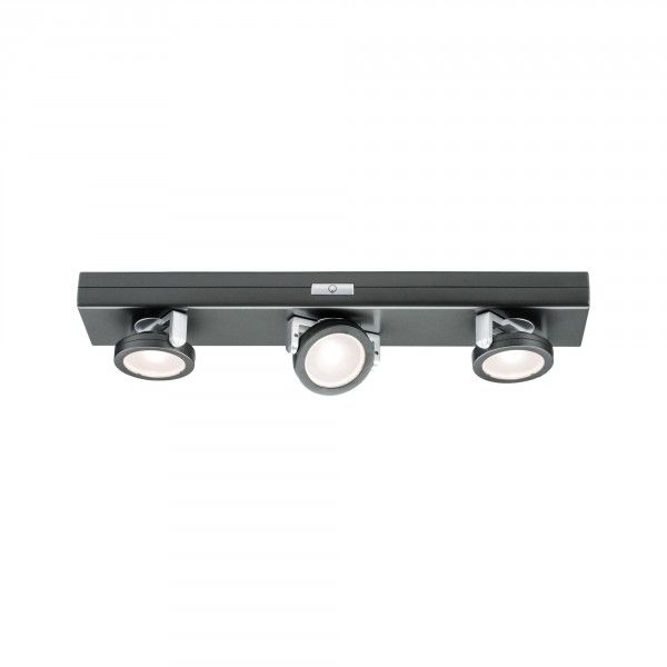 Paulmann LED Kastverlichting Rotate Set Antraciet/Chroom Mat