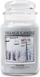 Village Candle Large Jar Slopeside Geurkaars Fris Grijs