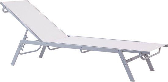 NOLI Strandstoel - Wit - Polyester - 160 kg - 154 cm