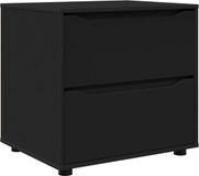 vidaXL Opbergkast - Zwart - Bewerkt Hout - 60 x 48 x 57 cm