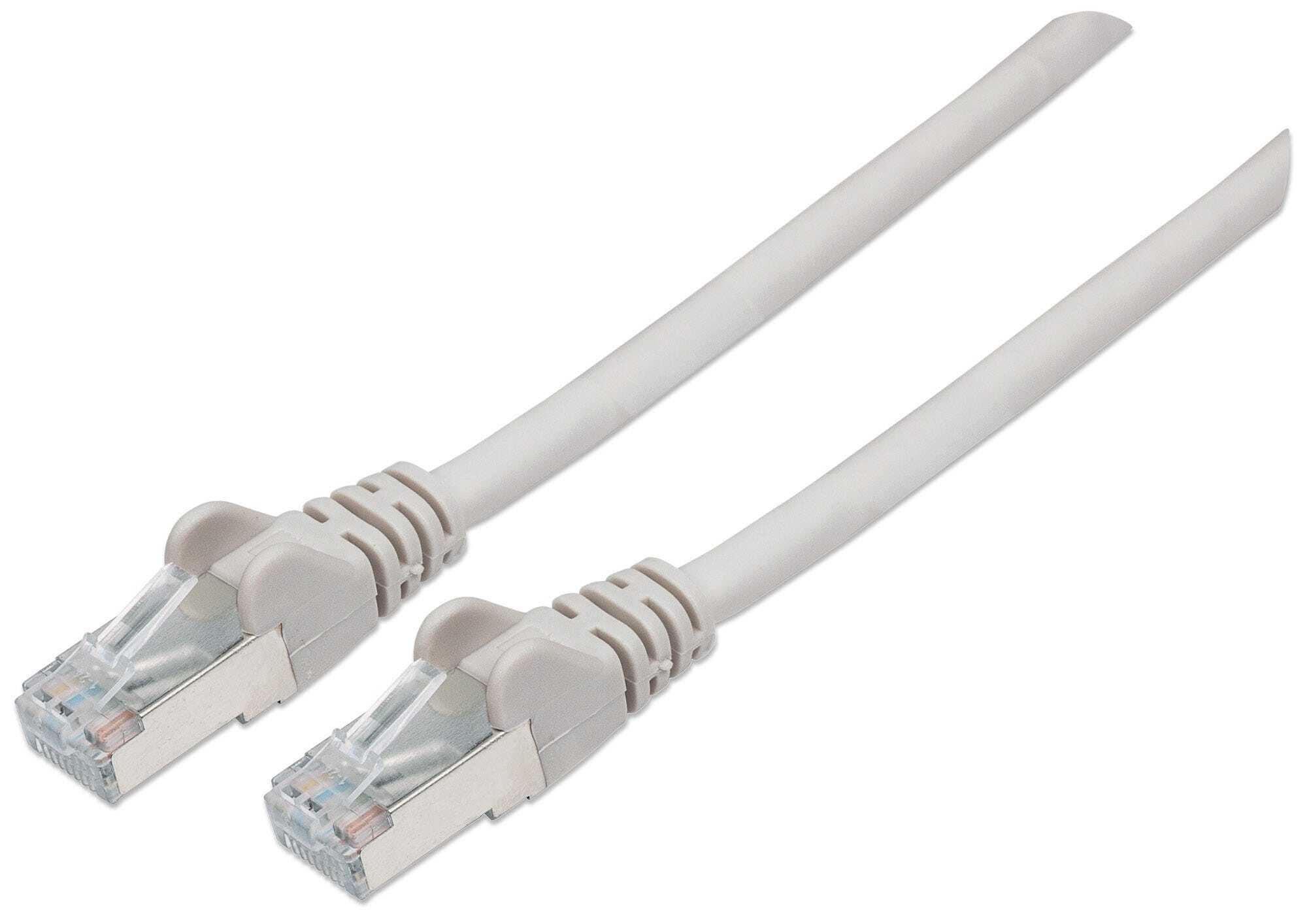 Intellinet Network Patch Cable, Cat6, 2m, Grey, Copper, S/FTP, LSOH / LSZH, PVC, Gold Plated Contacts, Snagless, Booted, Polybag