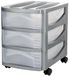 Bama Big Hobby Ladesysteem met 3 Laden 30x30x40 cm Zilver/Wit