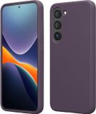 kwmobile telefoonhoesje geschikt voor Samsung Galaxy S23 Plus - Hoesje met siliconen coating - Smartphone case in Bleke iris