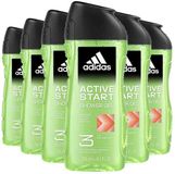 Adidas Shower Gel Active Start - 6 x 250 ml - Voordeelverpakking
