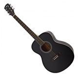 Gear4music Akoestische Studiegitaar, Linkshandig, Zwart