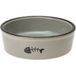 Karlie bac à litière pour chat en céramique, gris 200ml Ø12cm