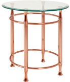 Haku Bijzettafel Véra - koper/glas