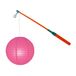 Merkloos / Sans marque Sint Maarten Lampionstokje 40 cm - met lampion - fuchsia - D25 cm