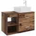 vidaXL Meuble de salle de bain 2 pcs Vieux bois Bois traité