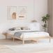 Maison Exclusive - Cadre de lit, design naturel, 150 x 200 cm, en bois de pin massif