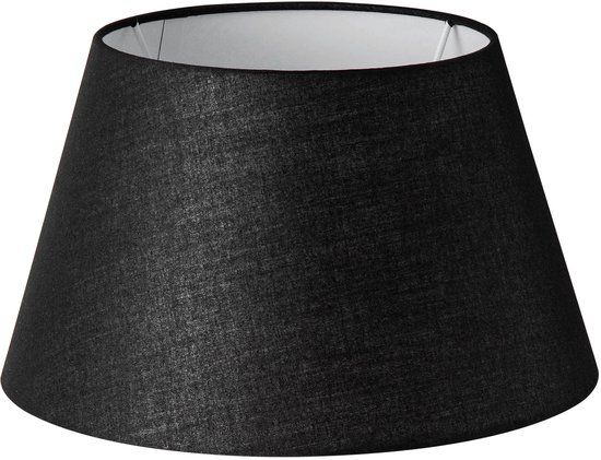 Home Sweet Home Stoffen Lampenkap Conisch Zwart 30 cm