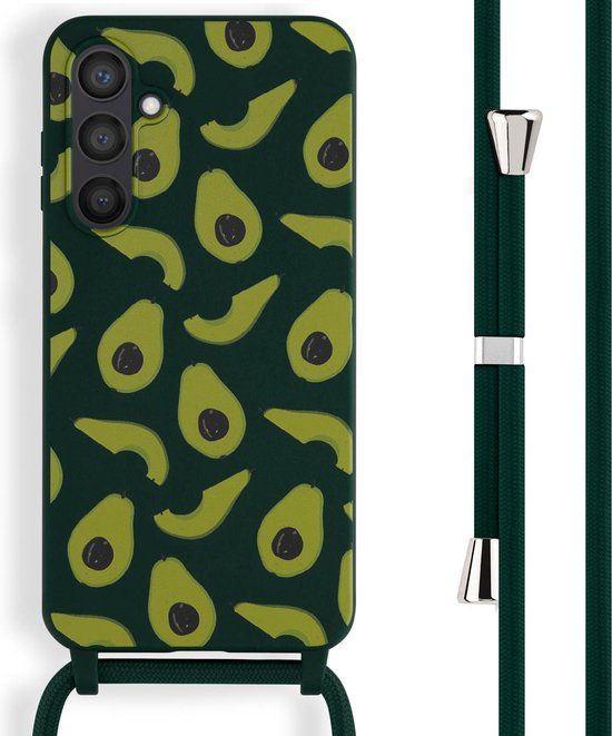 iMoshion Hoesje Samsung Galaxy S23 FE - Siliconen Back Cover met Koord - Groen / Avocado Green