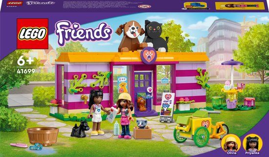 LEGO Friends 41699 Huisdierenadoptie Café Dierenreddings Speelset - 6+ jaar