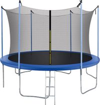 Springos Trampoline Veiligheidsnet | Trampoline Net | Geschikt voor 6 Palen | Ø 305 cm | Zwart
