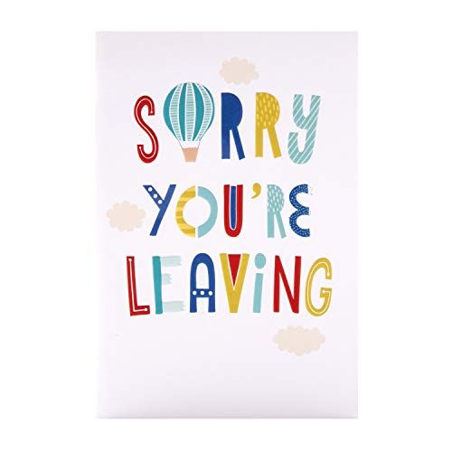 Hallmark Je verlaat 'Good Luck Card van - reliëf tekstontwerp