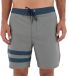 Hurley Phantom Eco Block Party Solid 18'' Short de bain Gris W32 Hommes