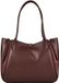 Coccinelle Leren schoudertas Pansy Handbag Smooth Leather / Suede Leather Berry / Berry donkerpaars