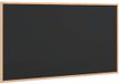 vidaXL Krijtbord met massief grenenhouten frame zwart 100x55 cm